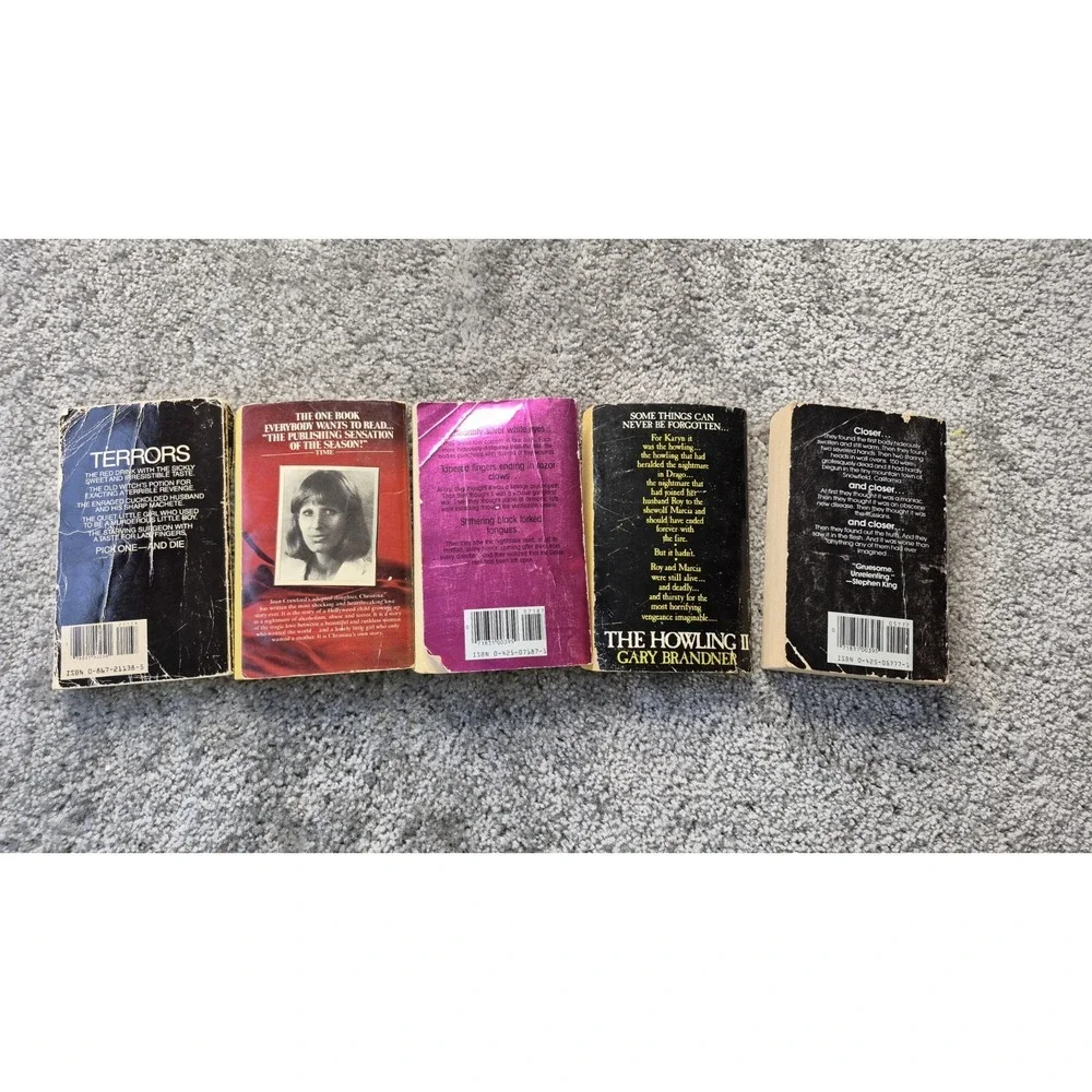 Dean Koontz 5 Vintage‎ Terrors Mommie Dearest, Darkfall The Howling2 Phantoms